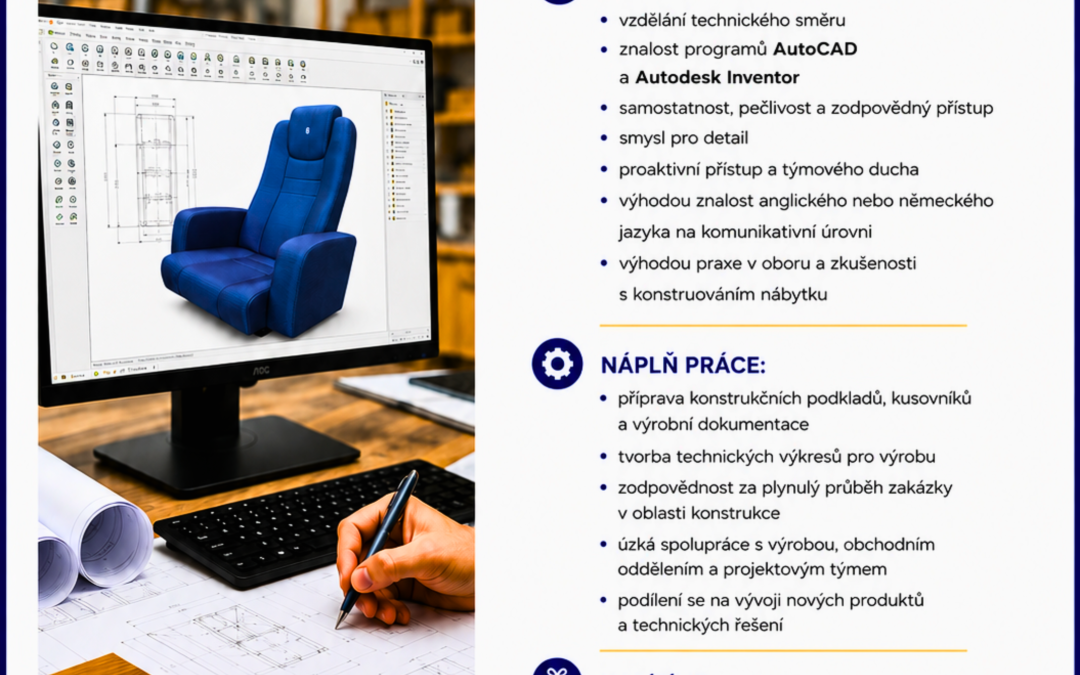 Přidejte se k týmu KINOEXPORT jako Konstruktér / Konstruktérka